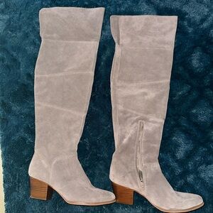 Gray suede boots 8.5 size